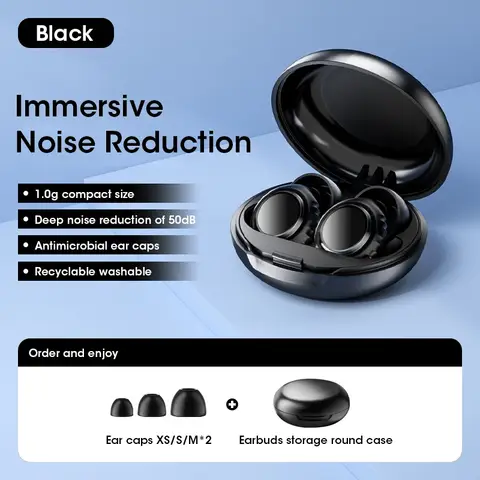 Quiet Ear Plugs for Sleeping Noise Reduction Reusable Hear Protection Anti noise earplugs for Concerts Travel Sleeping Ear plug