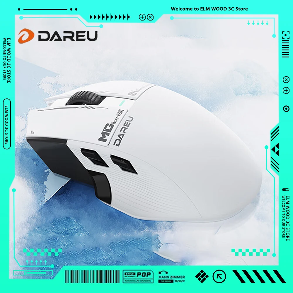 

Dareu A980Pro Max Wireless Mouse Nearlink TFT Screen Three Mode PAW3395 Sensor Low Latency Gaming Mouse Magnesium Alloy Key Mac