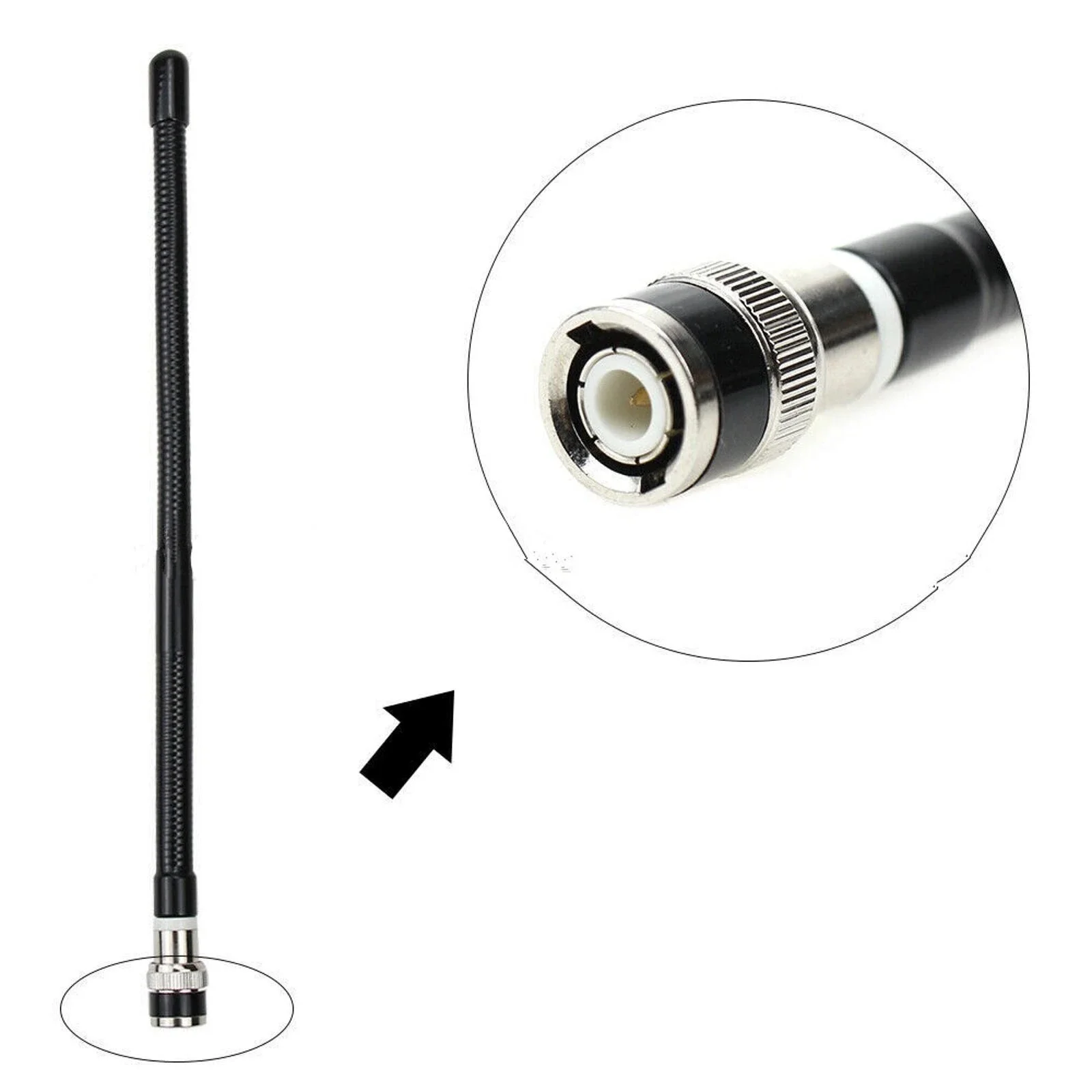 27MHz BNC Male Connector Radio Antenna for Kenwood ICOM Motorola IC-V8 IC-V80