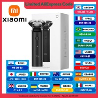 XIAOMI MIJIA Electric Shaver S500,Type-C Rechargeable Wet Dry Shaver Men’s,IPX7 Fully Waterproof,LED Display 60min Battery Life