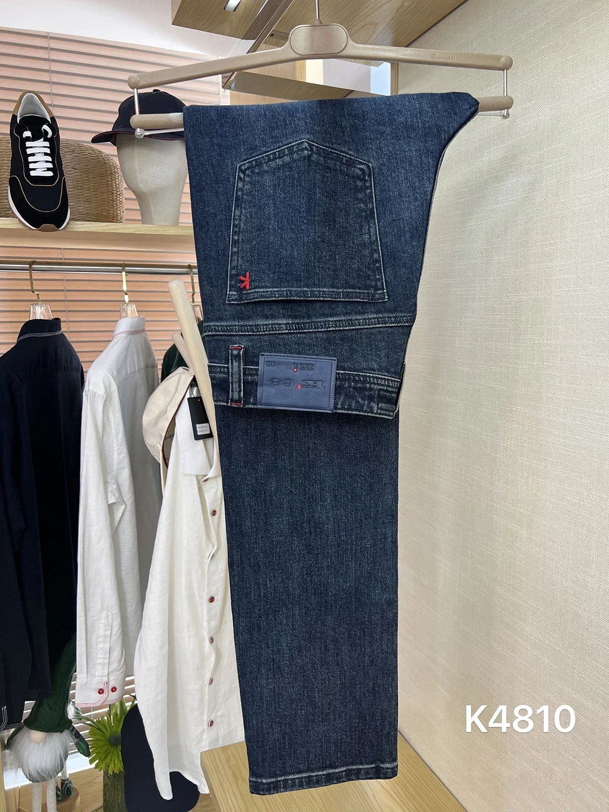 BILLIONAIRE BLKA CPTG Jeans de algodón grueso para hombre 2025 Otoño Invierno nuevos al aire libre bordado elástico calidad tamaño 30-40 pantalones largos