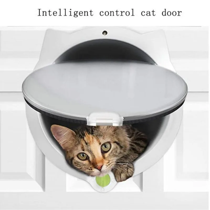 

Cat Door Intelligent Control Placement Casual Easy To Install Cat Accessories Four Forms Of Smooth Hot Pet Accessories