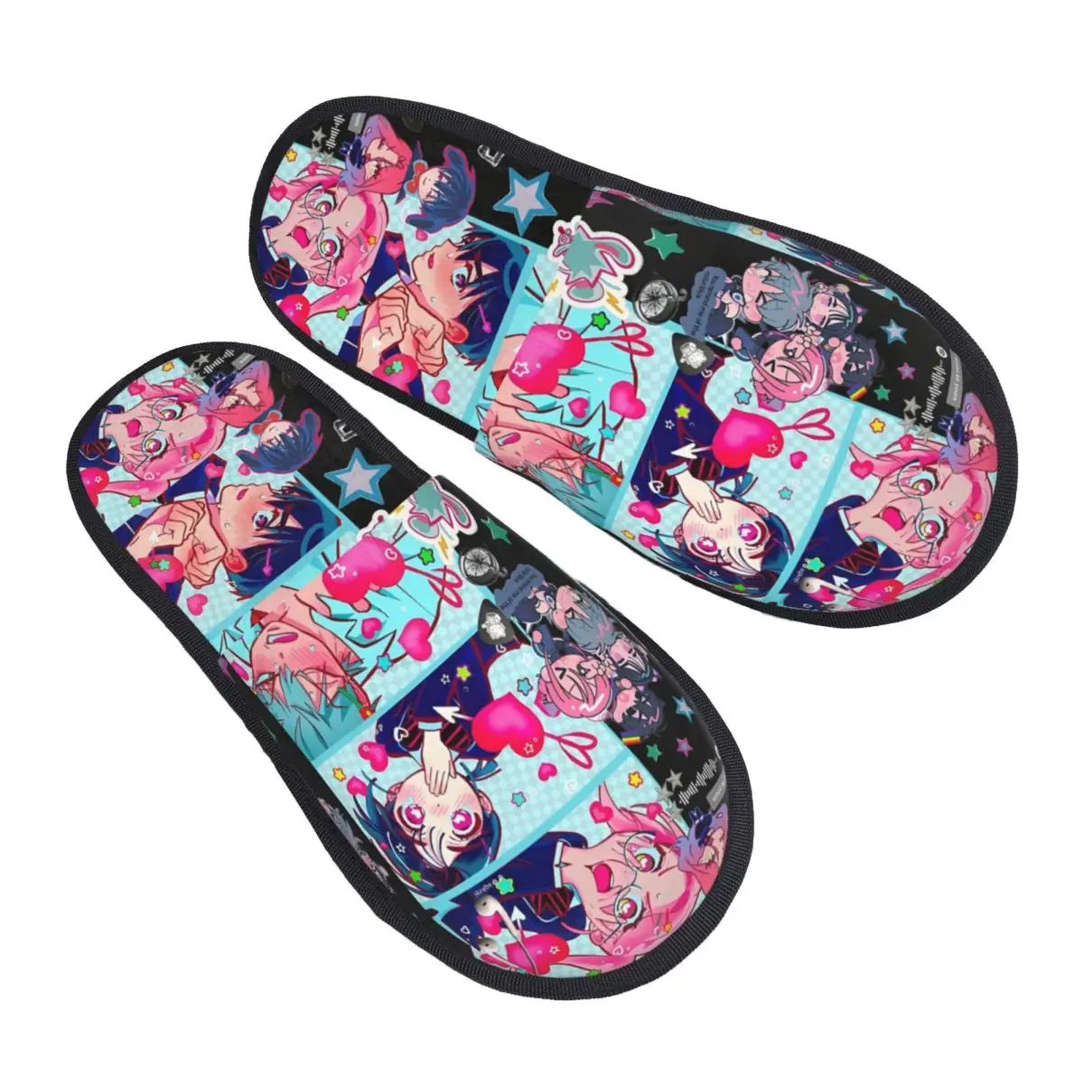 Winter House Slippers Alien Stage Anime Accessories Household Fur Slides Slippers Living Room Soft Non Slip Slides
