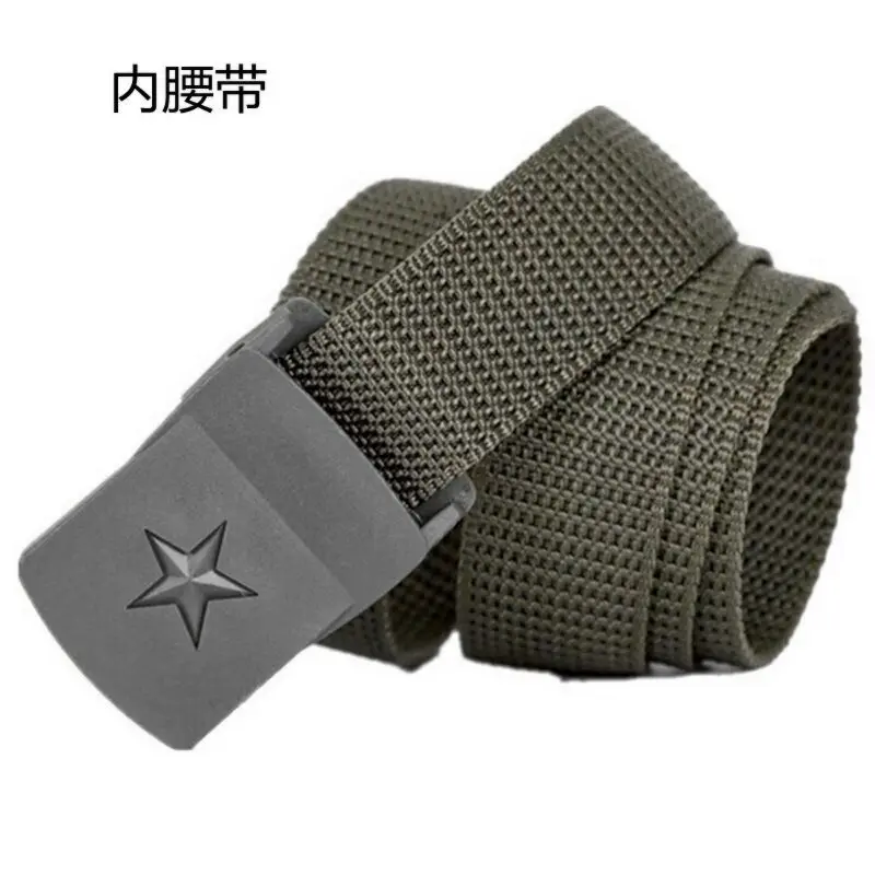 Outdoor taktischer Gürtel Klettern bewaffneter Außen gürtel Student Militär training Innen gürtel gewebt Nylon Leinwand Bund