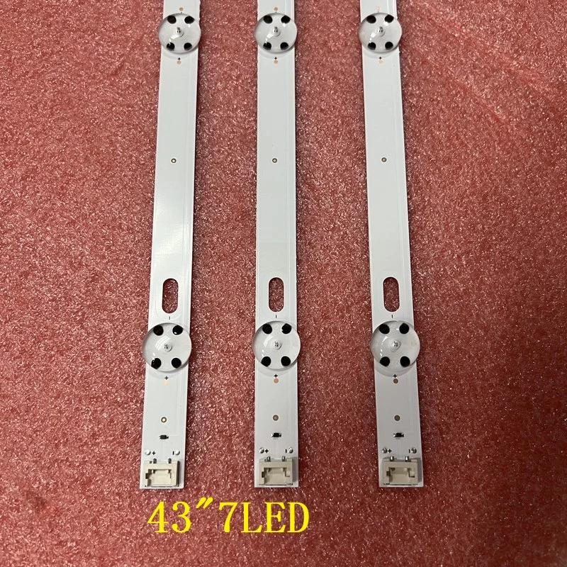 Kit 3 Strisce LED 7LED Per TV LG 43'' – Compatibile Con 43UK6400PLF, 43LJ5550, 43UJ65 E Modelli Simili