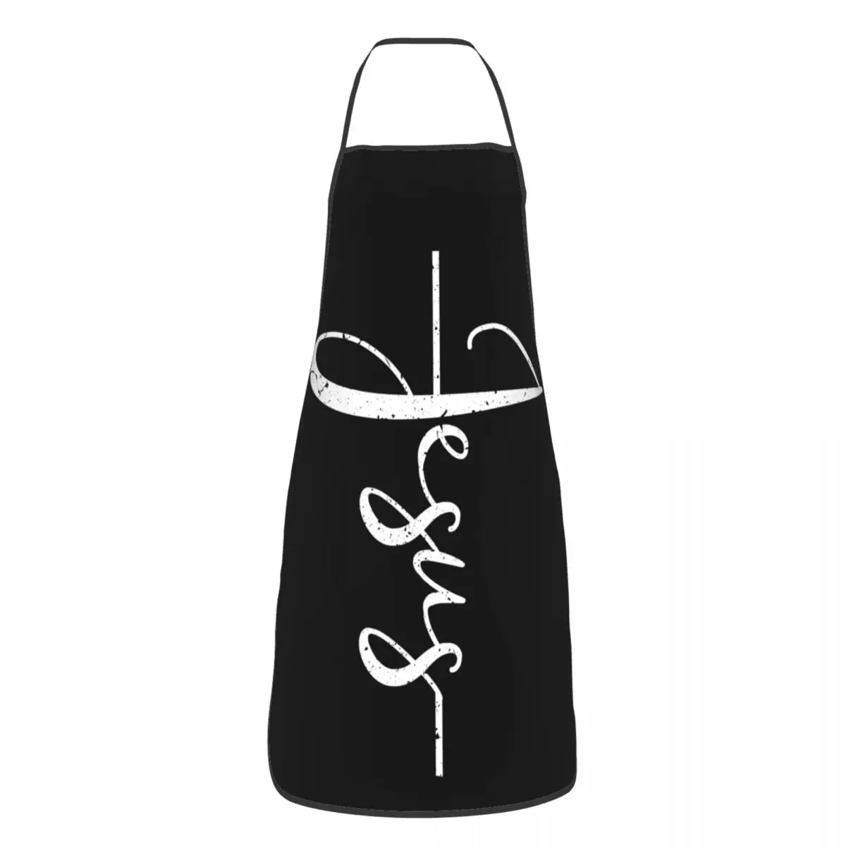 Custom Jesus Christ On The Cross God Bib Aprons Men Women Unisex  Chef Christian Tablier Cuisine for Cooking Baking Painting