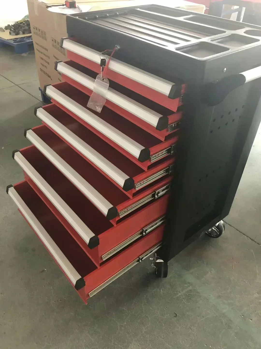 Factory Design Box Drawers Storage Cabinets Industrial Complete Tools Rolling Trolley Set Metal Tool Cabinet Roller