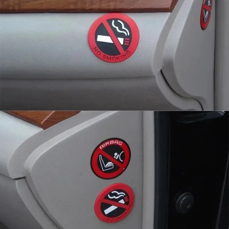 Universal Car Interior No Smoking Stickers Warning Logo Taxi Car Prevent Smoking Sign Sticker Home Wall No Smoking Sign Decal