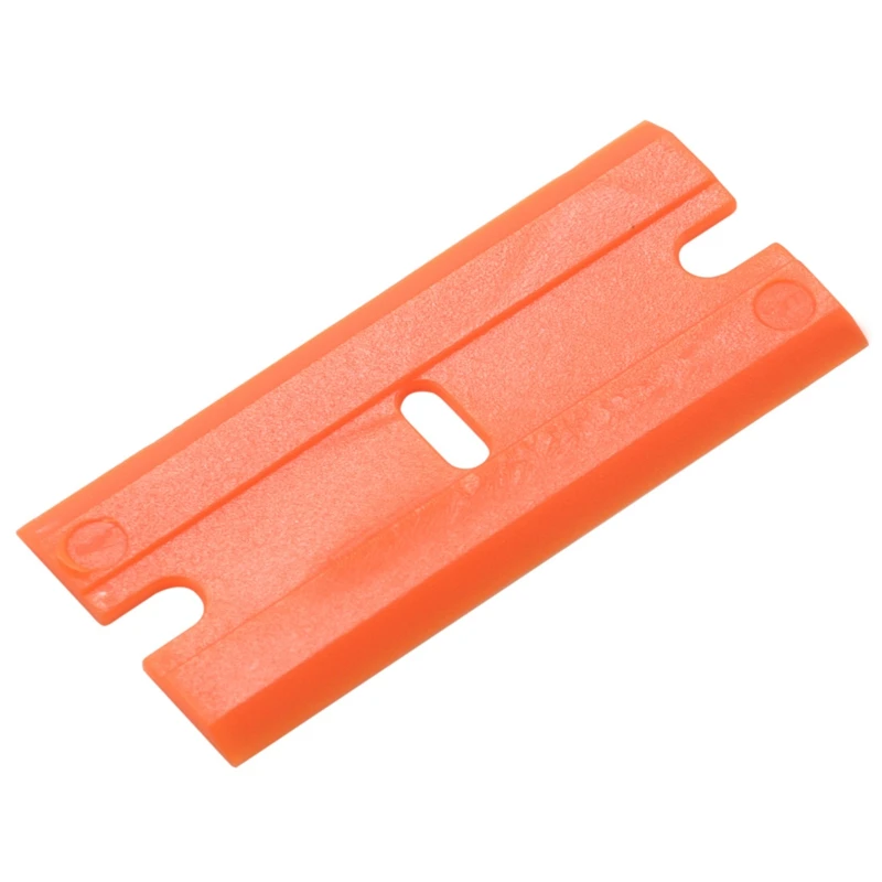 200PCS Plastic Blades Double Edge Blades for Remove Decals Stickers Adhesive Label and Glass Clean-A79M