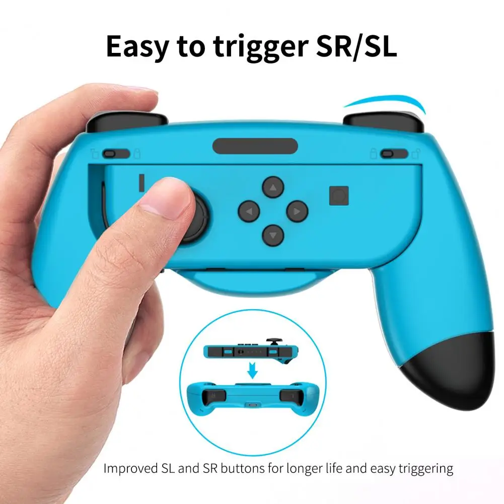 Handle Grip Compact Left Right Game Controller Support Holder Easy to Trigger SR/SL Ergonomic Design Controller Handle