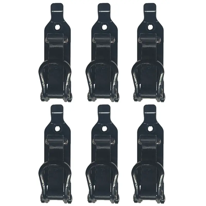 

Крепление для лопаты AS94-6 PCS на багажник на крыше, металлический настенный кронштейн, черный, автомобильные аксессуары, держатель для лопаты, настенный крепежный комплект