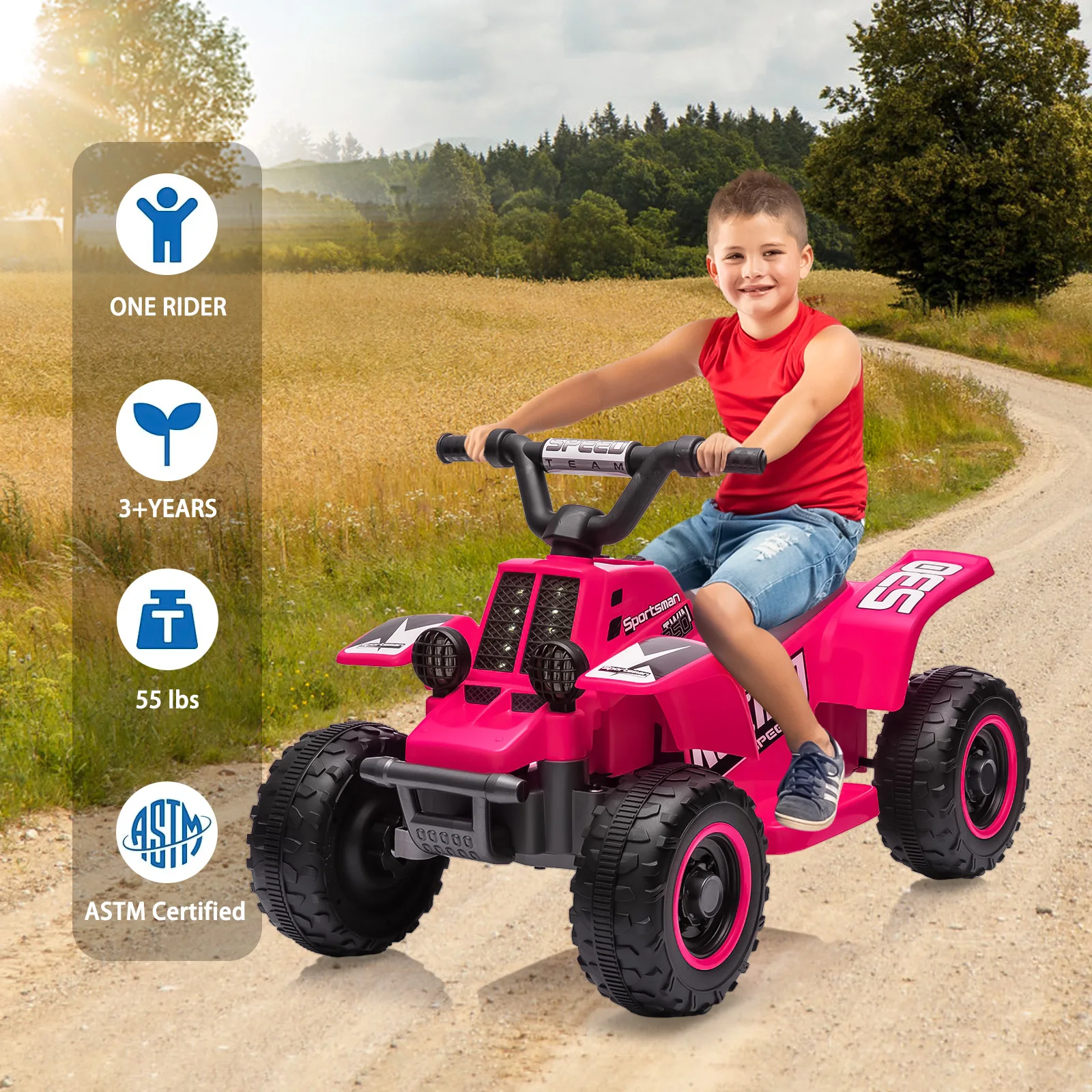 어린이용 전동 ATV, 6V 배터리 구동 4륜차, 6V - Kids Toys Electric 리뷰 및 가격