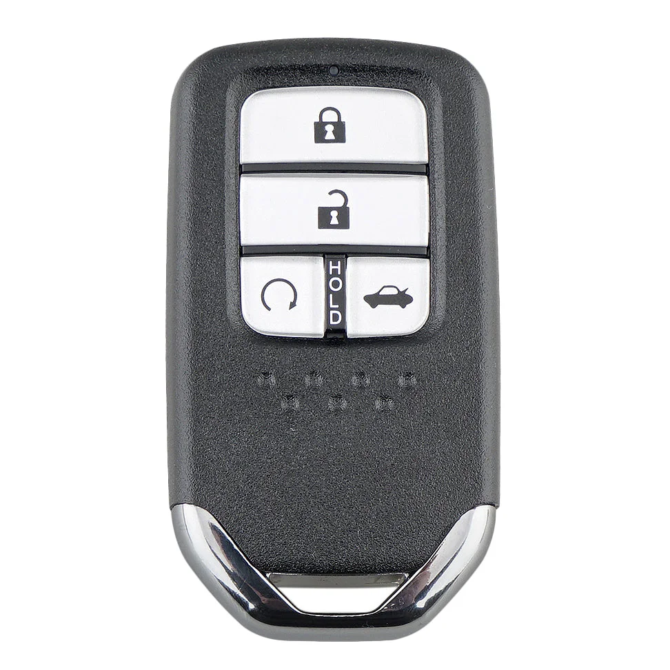 Car Smart Remote Key 4 Buttons 43 Hz ID47 Chip Fit for Honda Civic 2014-2017