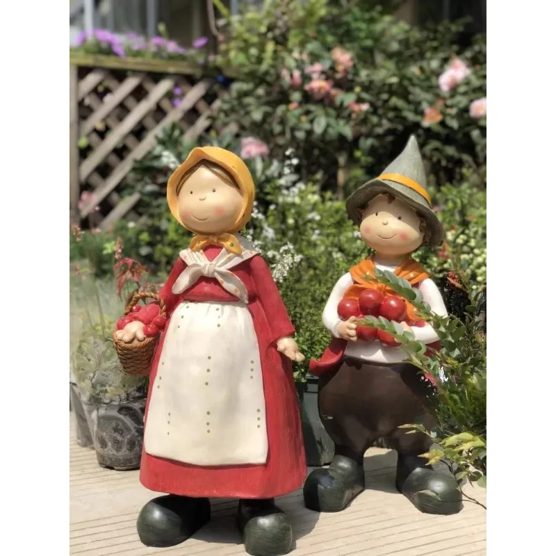 Country Garden Landscape Floor-to-ceiling Ornament Boys and Girls Character Ornament Kindergarten Decoration