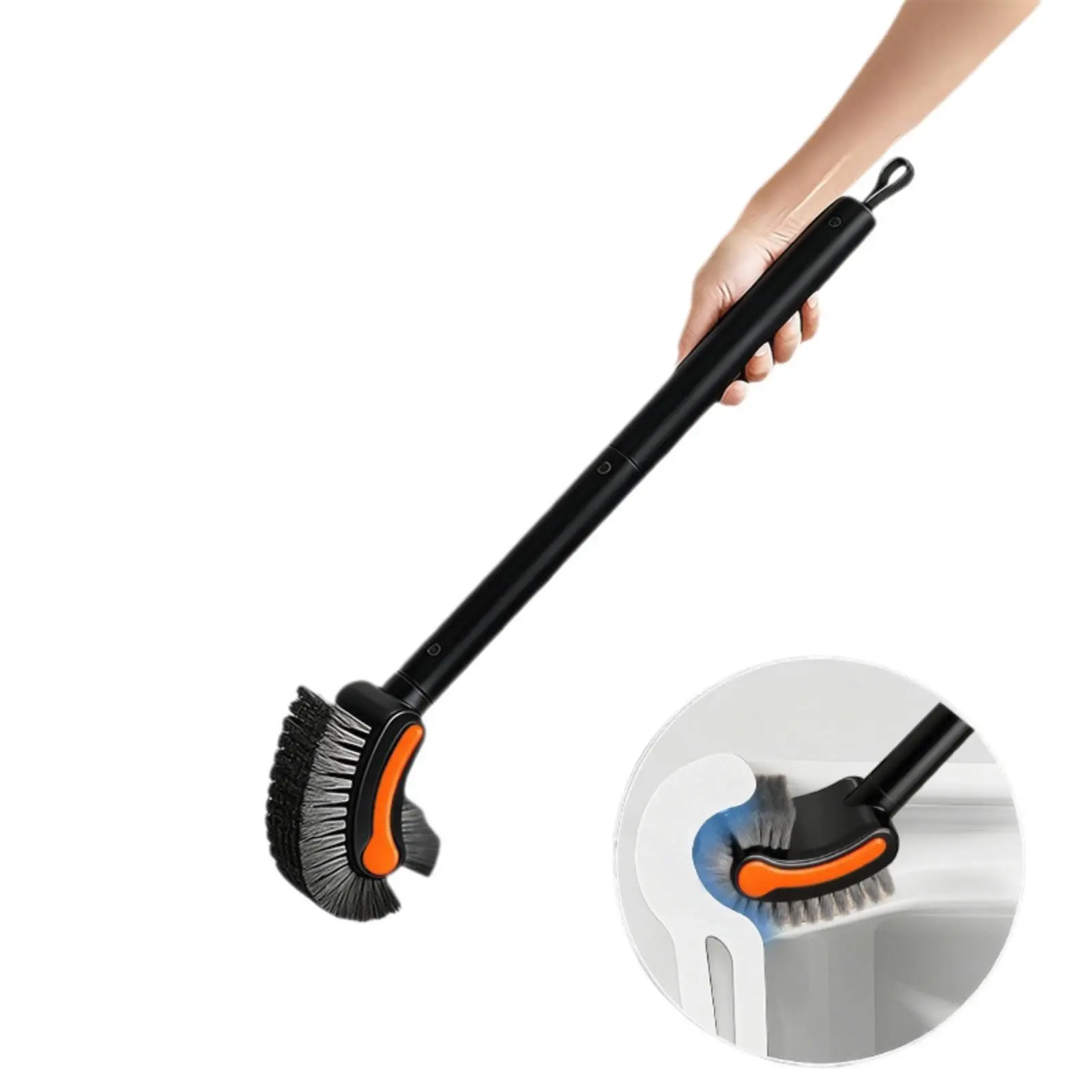 

Long Handle Toilet Brush Soft Bristle Toilet Brush Bathroom Cleaning No Dead Corners Easy to Clean