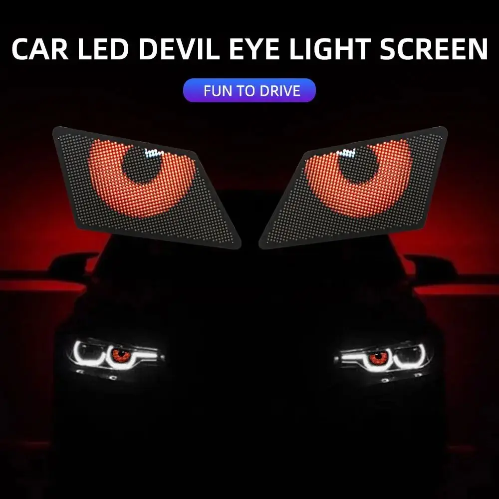 

Программируемые автомобильные глаза дьявола, фотолампы 12 В, 5 В, модификация USB, фотолампы для мотоциклов, дневные светильники, демонические глазки, автомобильная фара