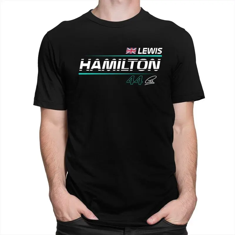 Custom Men's Hamiltons 44 T Shirts Short-Sleeve Cotton Tshirts Stylish T-shirt Designer I HAM Motorsport Racing Tee Tops