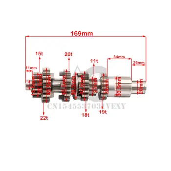 Převodovka Loncin CG250 s 5stupňovou hlavní předlohovou hřídelí pro motocykl Pit Dirt Bike s vodou chlazeným motorem CG250 250cc 12 nejlepší prodej Turbomotor o objemu 250 ccm - №1