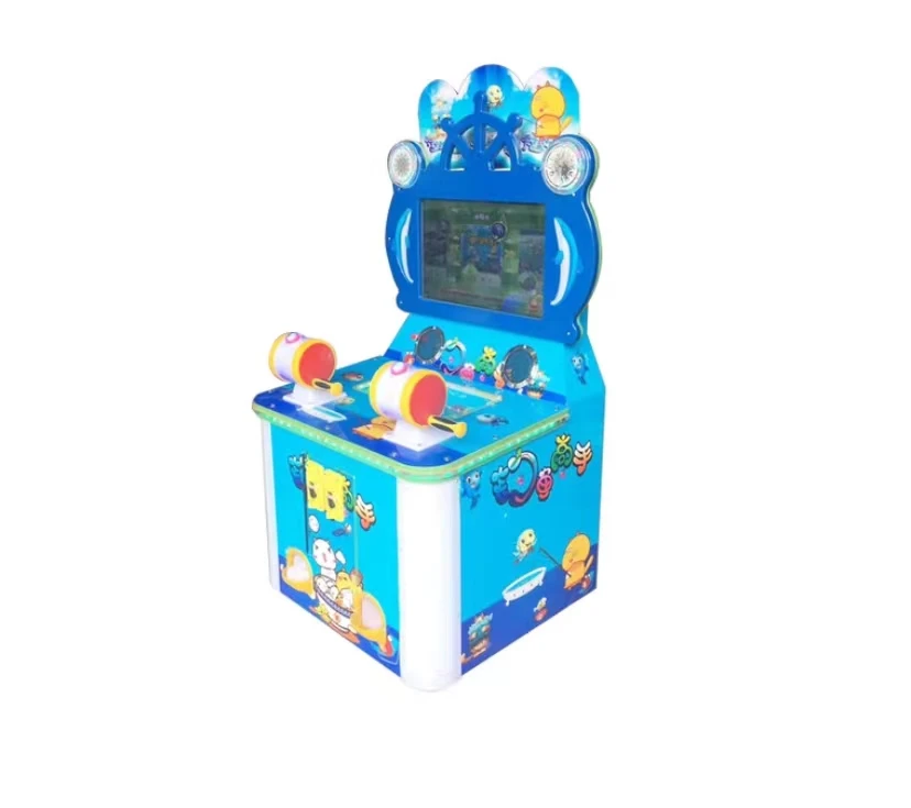 Lottery kids fishing arcade game equipment 32 inch LCD video emulator cat fish machine indoor game center