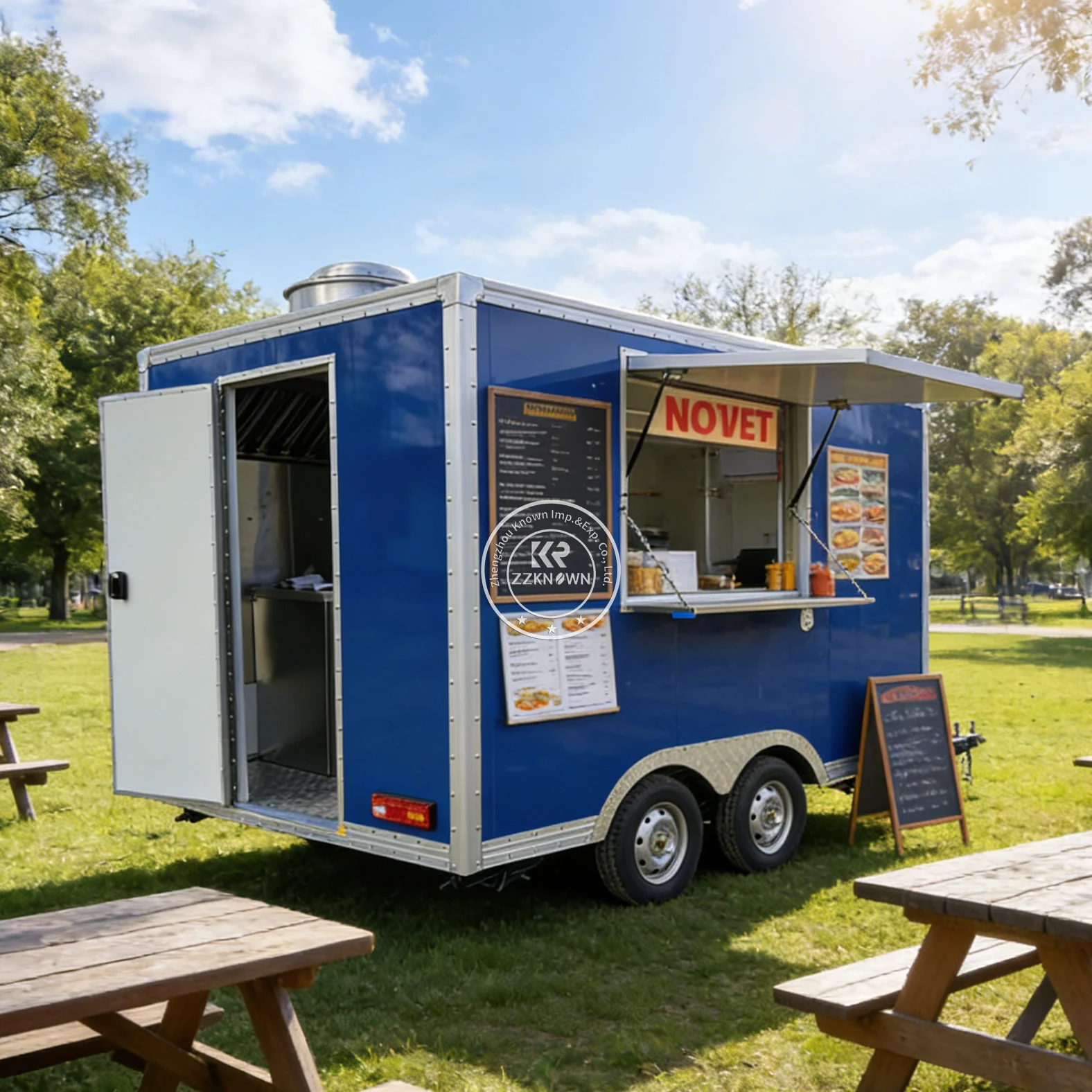 

Concession Vending Coffee Bakery Trailer Commercial Mobile Kitchen Truck Burger Fast Food Trailer For Sale In USA