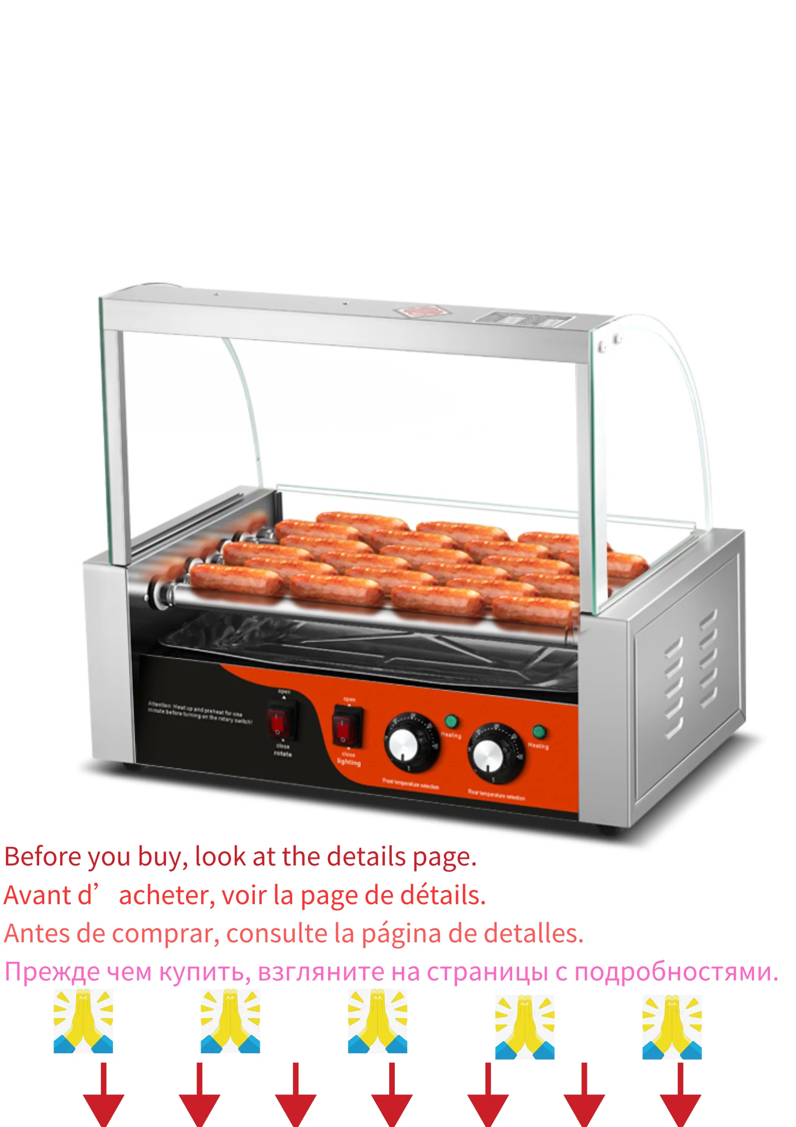 hot dog machine,Home appliance,hot dog roller5/7/10,commercial kitchen equipments,hot dog maker,304 stainless steel