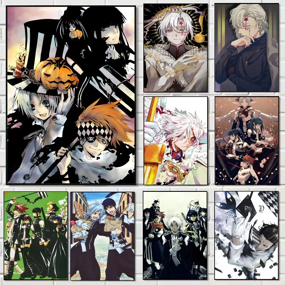 Fantasy Anime D Gray man Poster Pegatina artistica HD autoadhesiva impermeable para salon dormitorio