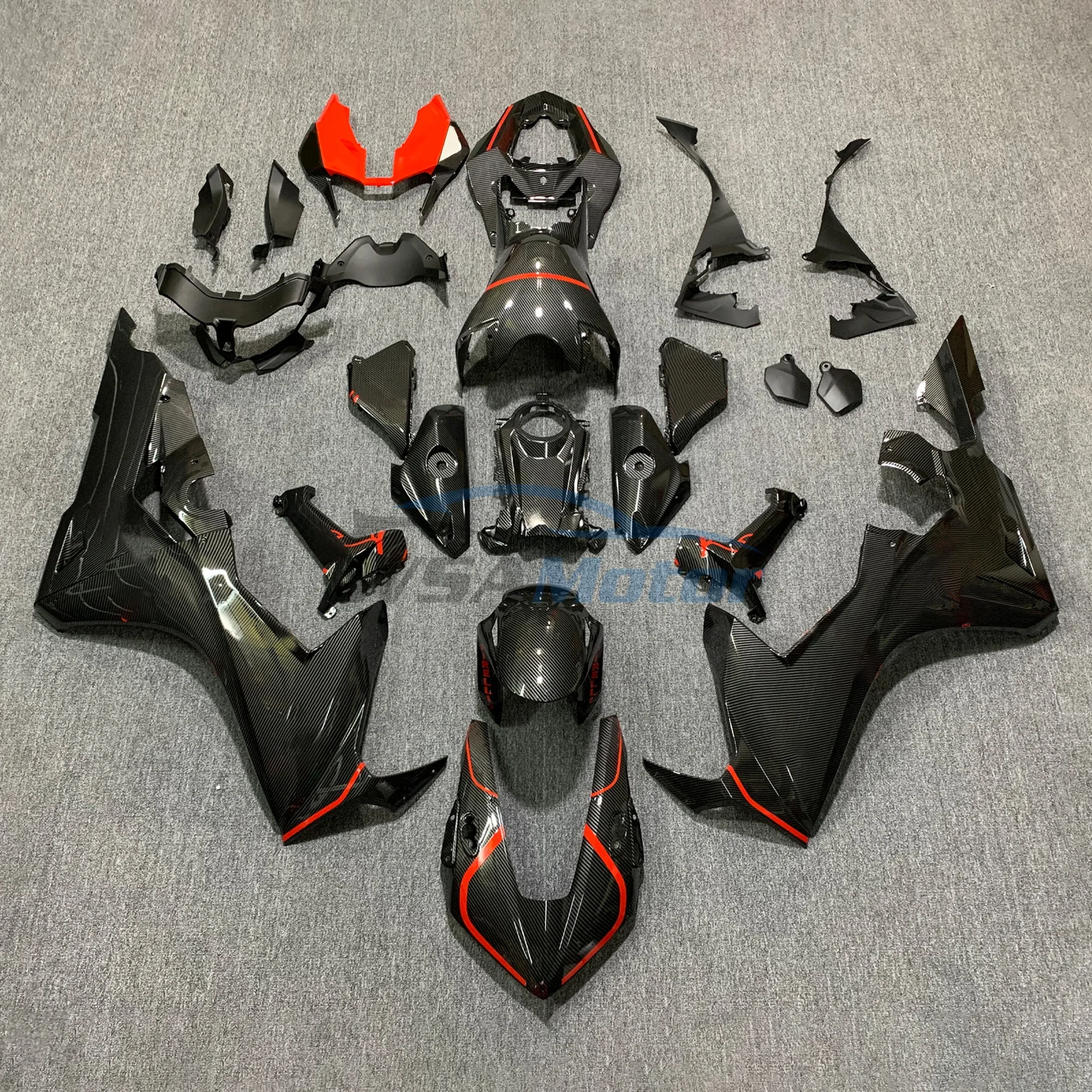 Aftermarket Motorcycle Fairing Set Bodywork Injection Matte Black Red Accept Custom Suitable For Honda CBR1000 RR 2017 CBR 1000R 3