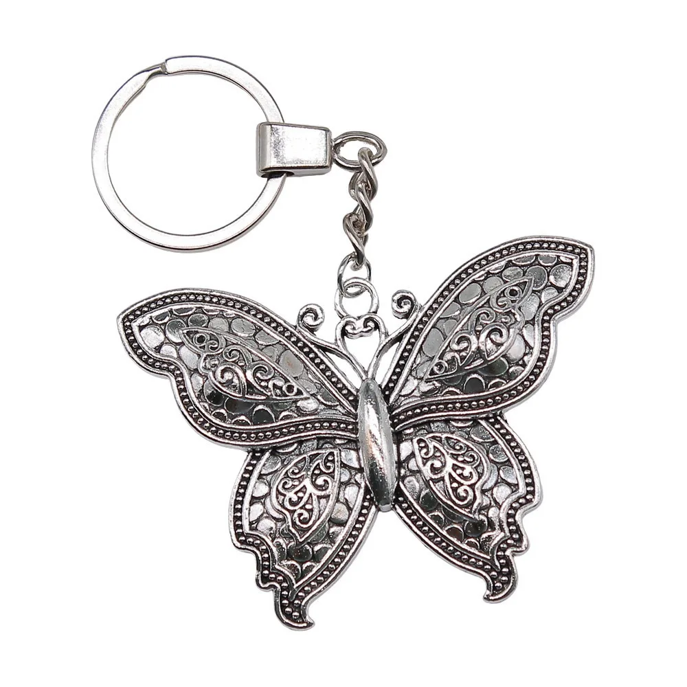 Men Keychain DIY Metal Holder Chain Vintage Owl Pendant Creative Party Jewelry Accessories view 3