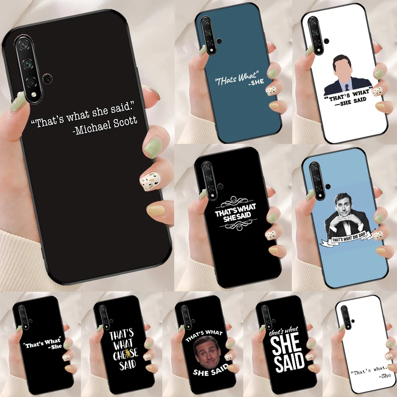 مايكل سكوت هذا ما قلت لهواوي نوفا 8i 11i 12i 12s 9 10 SE Y90 Y60 Y70 Y72 Y61 Y91 P20 P30 P40 Lite P60 Pro