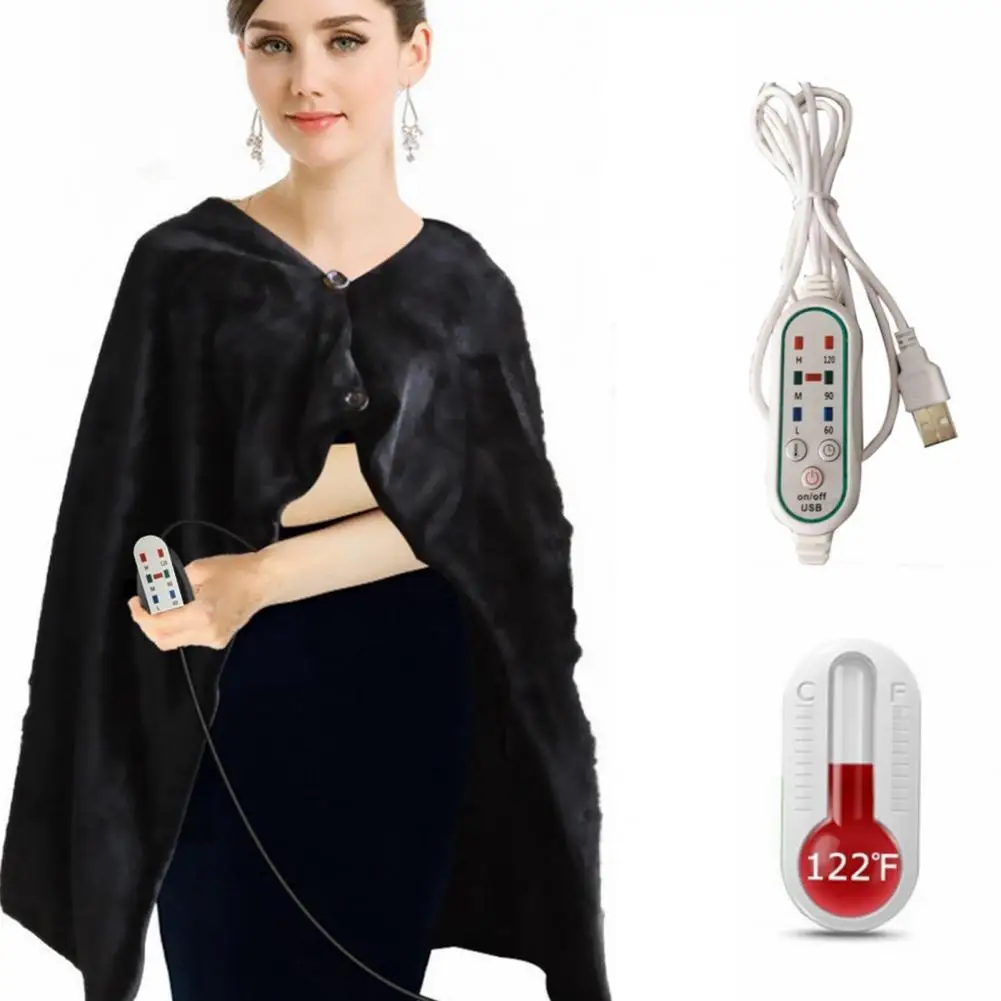 

Comfort Electric Blanket Usb Charging Electric Blanket with 3 Temperature Dual-sided Material for Home Travel Time for Office