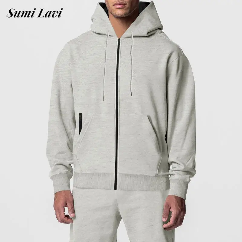 

Fashion Hoodie Fleece Tracksuits Men Outdoor Casual Warm Hooded Sweatshirt And Pants Two Piece Sets For Mens Fall Winter Outfits