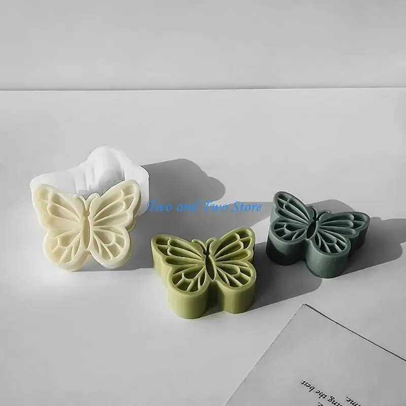 

HX6F Butterfly Candles Making Silicone Mold Stylish Ornamnet Craft Mooulds for Hobbyists and DIY Lovers