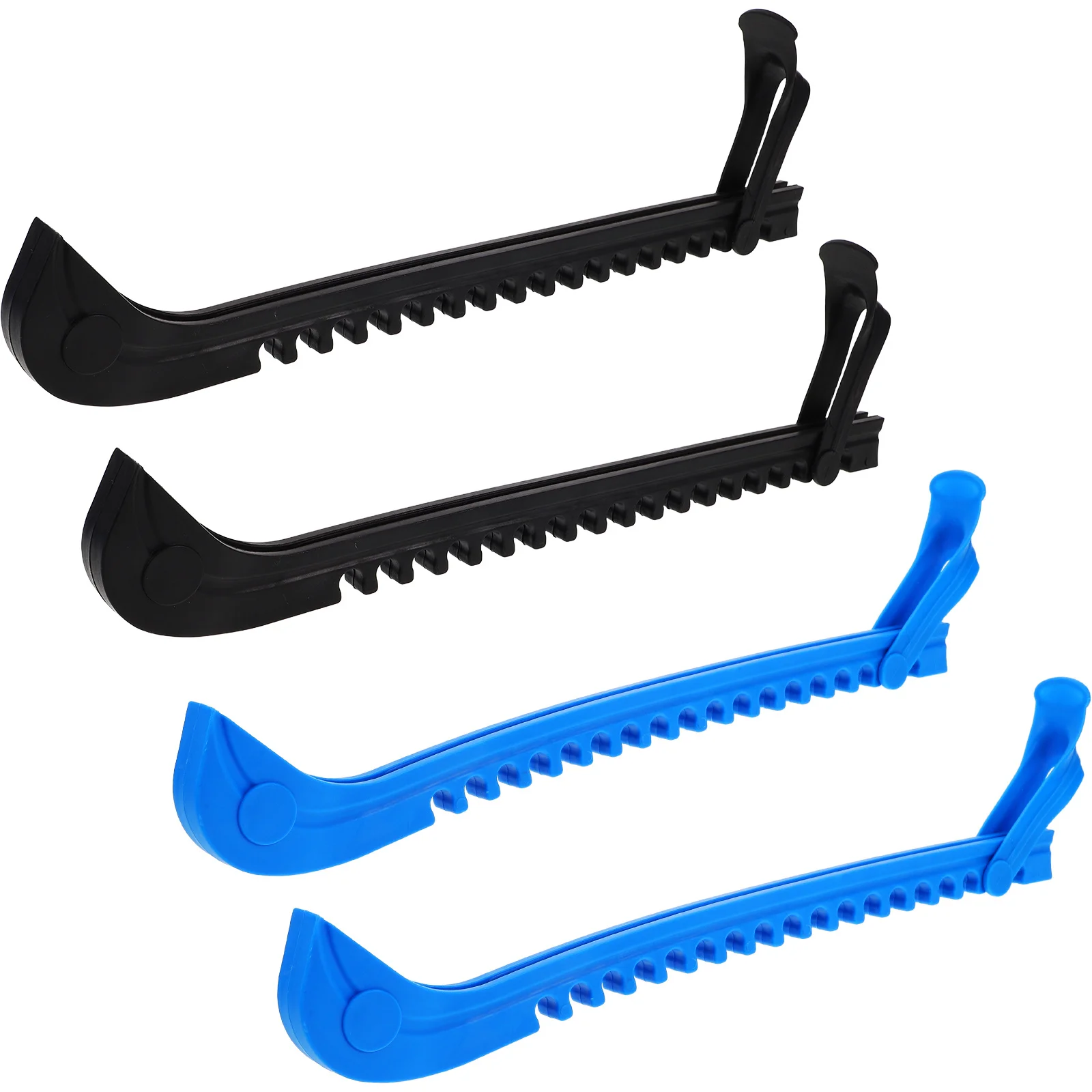 4 قطع من أغطية حماية التزلج على الجليد، واقيات شفرة قابلة للتعديل لهوكي التزلج على الجليد للشباب والكبار، ملحقات حماية التزلج على الجليد #2