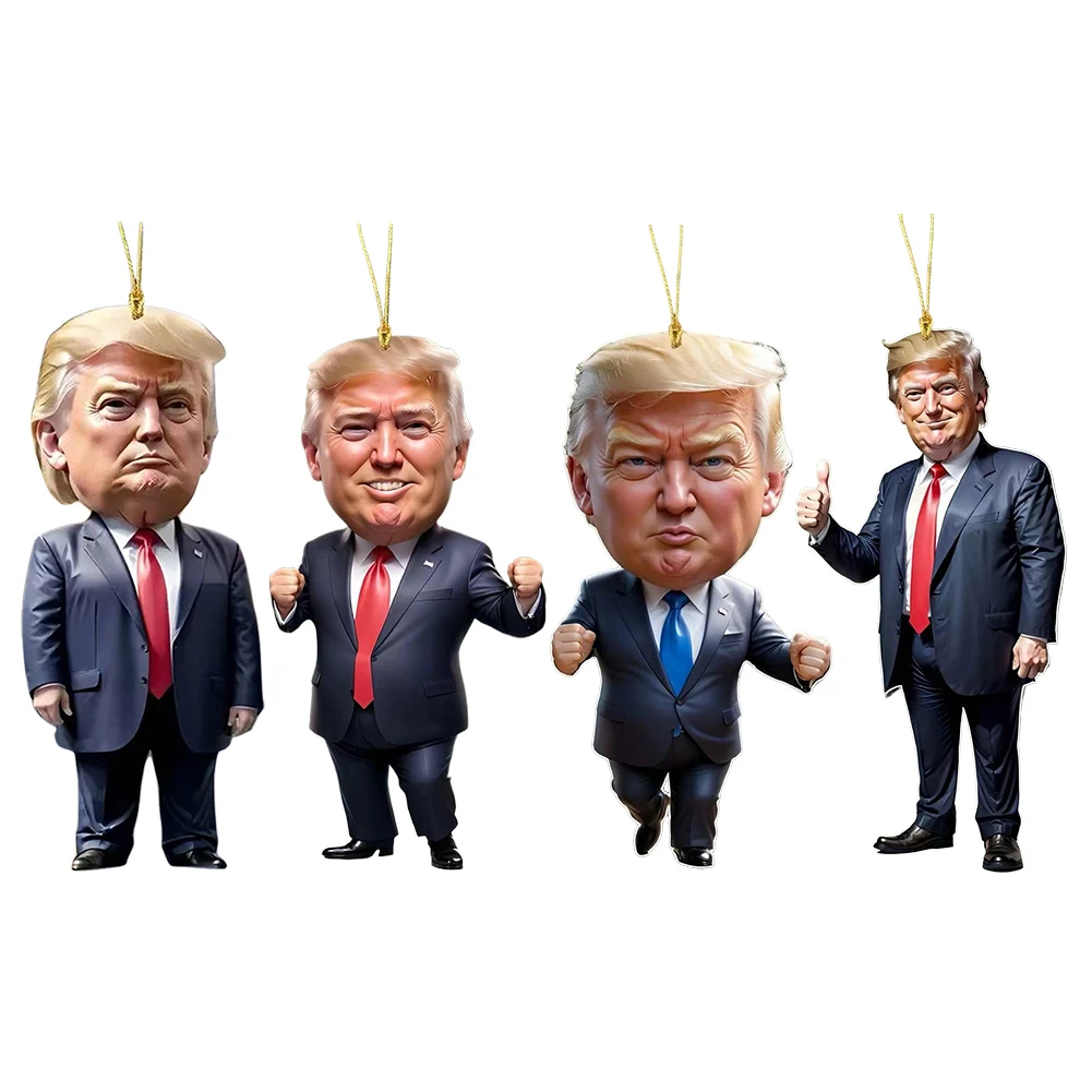 Acrylic Funny Donald Trump Ornament Trump Hanging Charm for Car Backpack Keyring (You are the best)