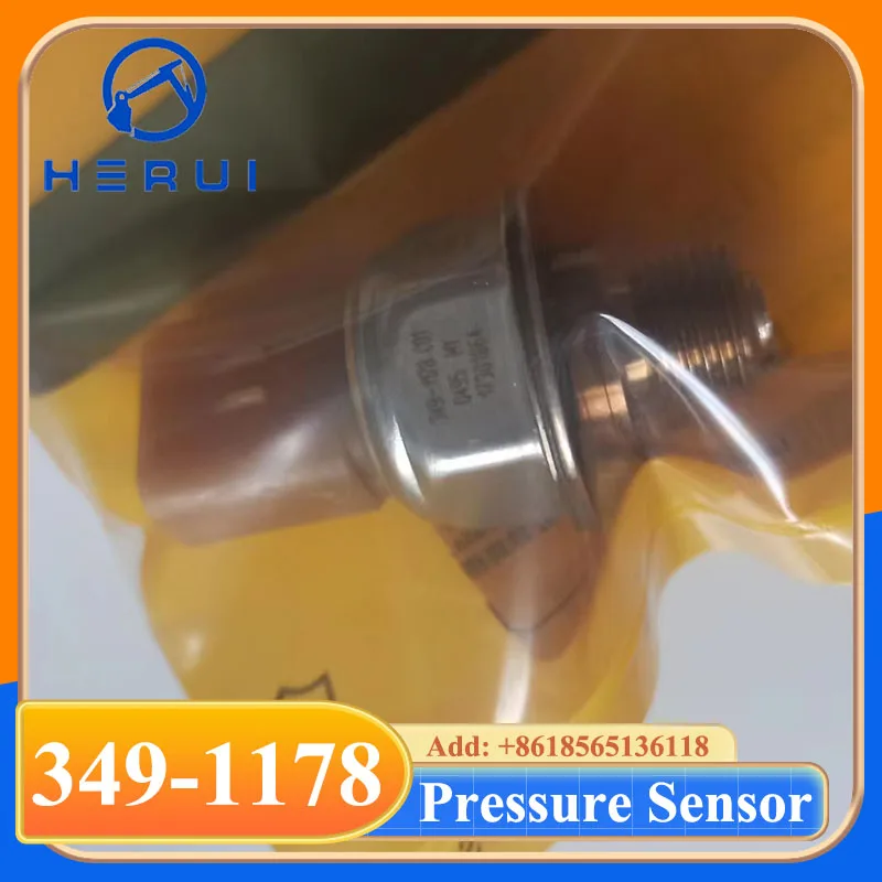 

High Quality 950K 966M 980H Common Rail Pressure Sensor 349 1178 349-1178 3491178 Spare Parts