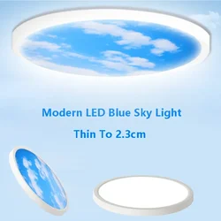 LED Ceiling Light Modern Blue Sky Ultra-thin Lighting 23/30/40CM For Corridor Balcony Bedroom Aisle Living Room Home Decor Lamp