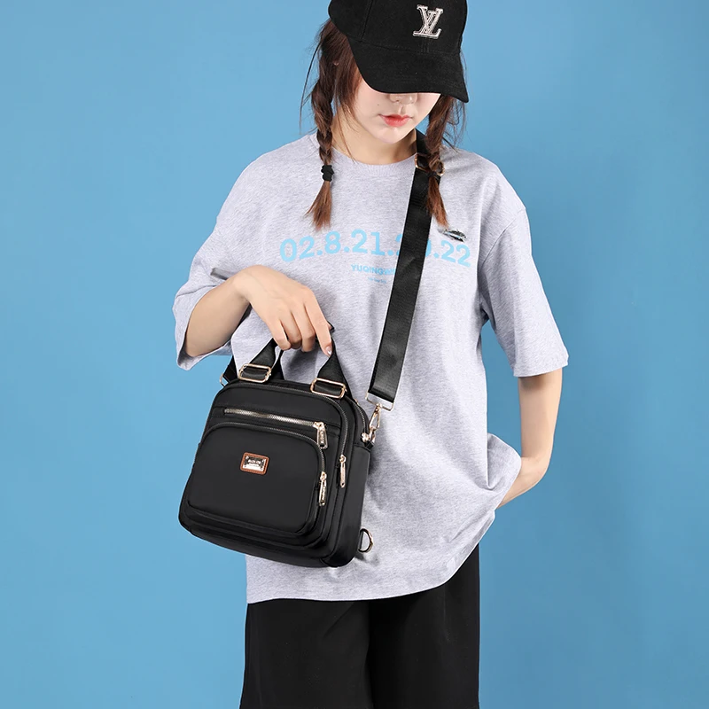 Fashion Nylon Mini Backpack Purse for Women Ladies Tote Multi-Function Casual Shoulder Bag Female Ladies School Backpack 2022