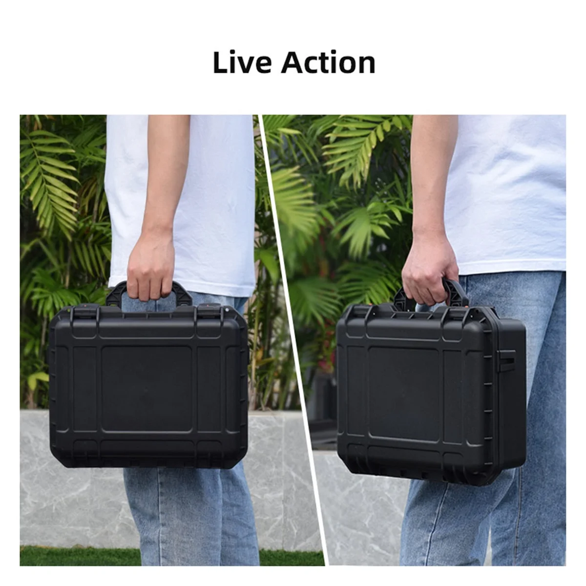 AT-For DJI Mini 4 Pro Explosion Proof Box Safety Case Storage Bag Anti Drop Protection Box Outdoor Large Capacity