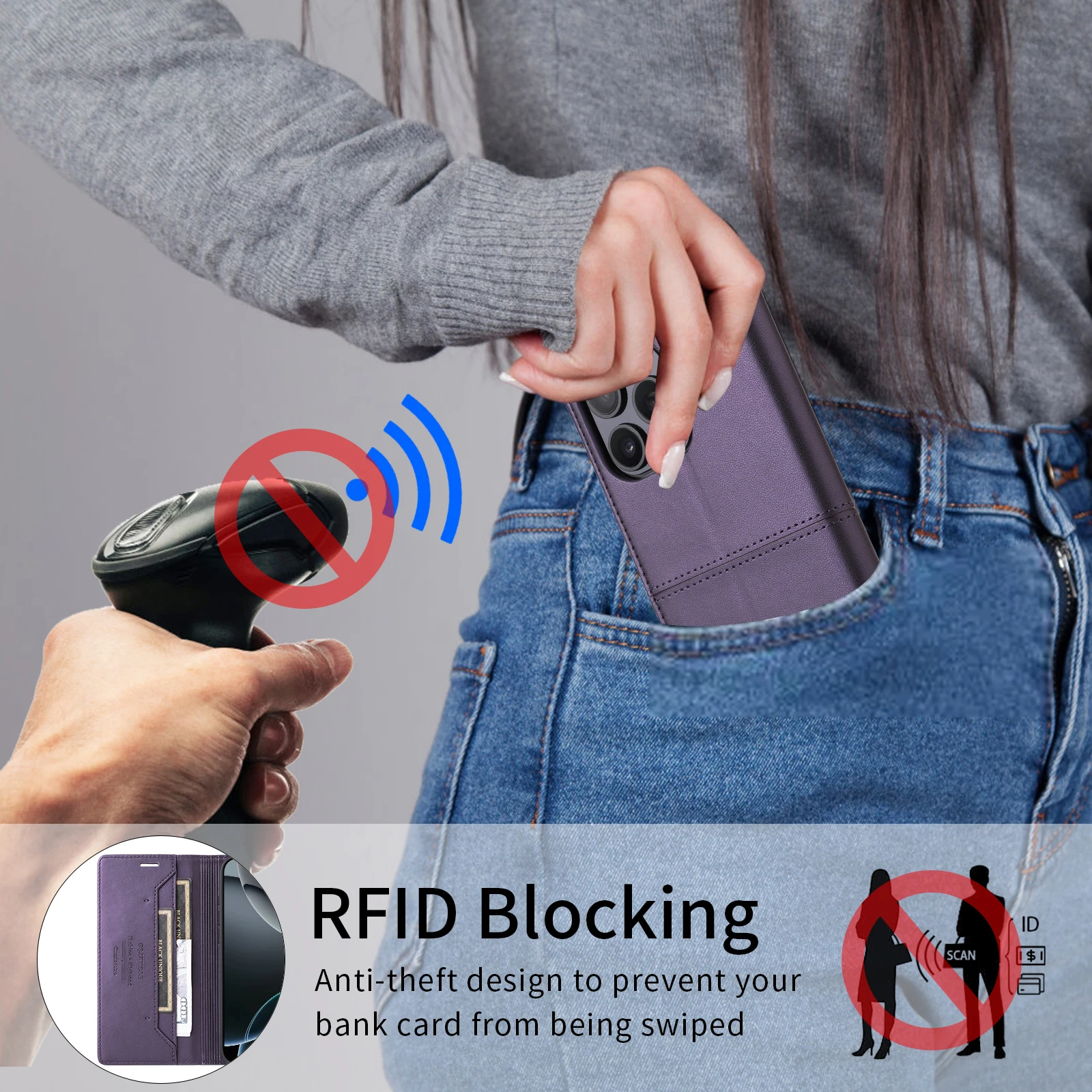 Custodia in pelle Flip per Samsung Galaxy A50 A51 A12 A13 A23 A14 A15 A16 A32 A52 A72 A33 A53 A73 A34 A54 A25 A35 Portafoglio Copertura del telefono