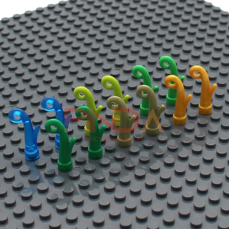 50PCS Moc Plant Grass Stem 15279 Garden View Decorate DIY Enlighten Building Blocks Parts Compatible with Assembles Particles