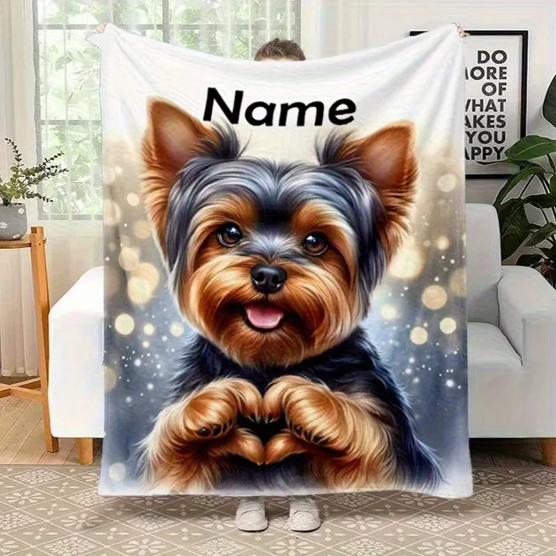 Personalized Custom Name Yorks - Christmas Throw Blanket recension och pris