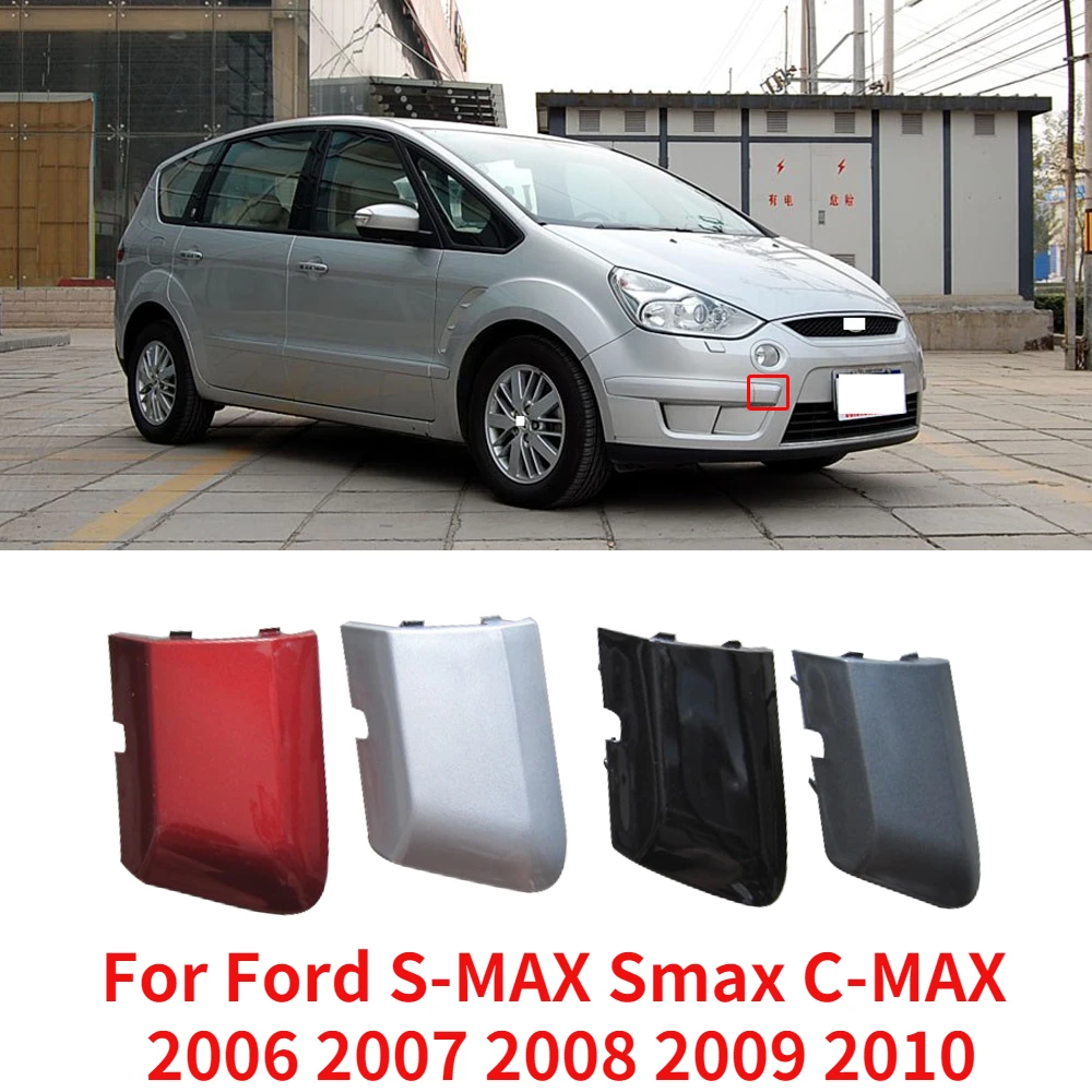 

CAPQX For Ford S-MAX Smax C-MAX 2006 2007 2008 2009 2010 Front Bumper Tow Hook Cover Trailer Lid Traction Shell Towing Housing