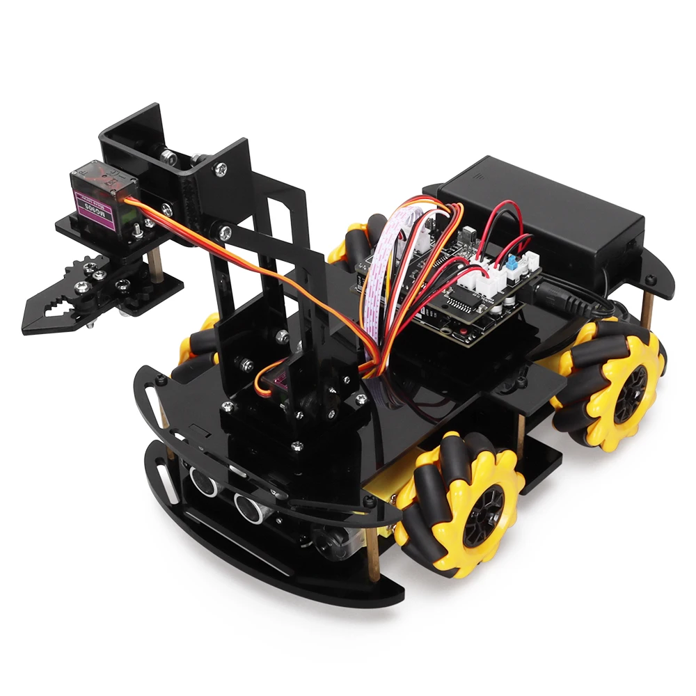 

Tscinbuny Automation Kits Mechanism Arm Robotics Car for Arduino Programming Projects DIY Complete Electronics Coding Robot