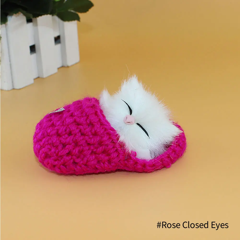 Simulation Mini Katze Nette Plüsch Katzen mit Sound Kinder Geburtstag Geschenke Kreative Nachahmung Katze Ornamente Hause Dekoration Lieferungen – Detail 14