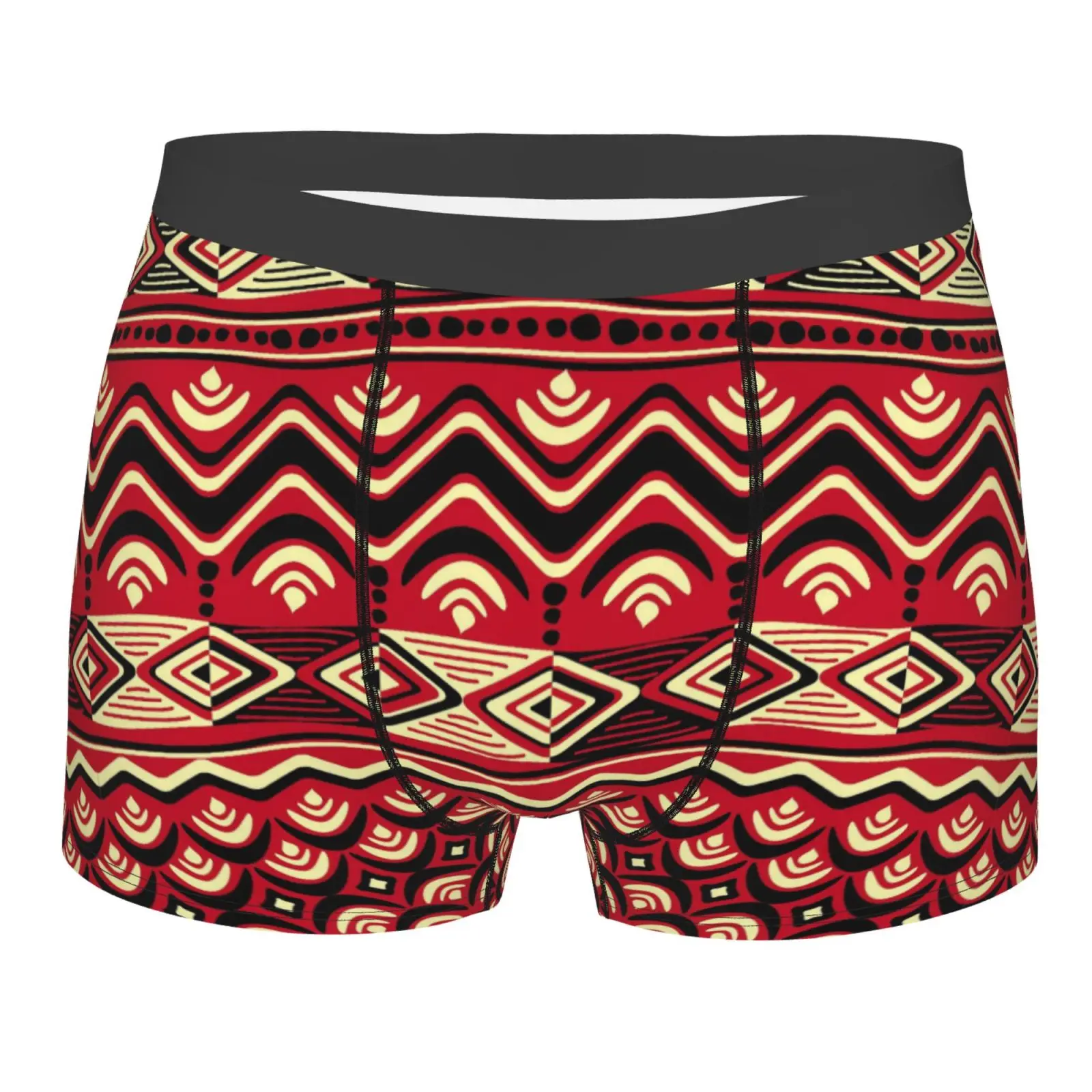 

Нижнее белье с африканским этническим геометрическим красочным узором и принтом, мужские дышащие трусы-боксеры, шорты, мягкие трусы для Homme