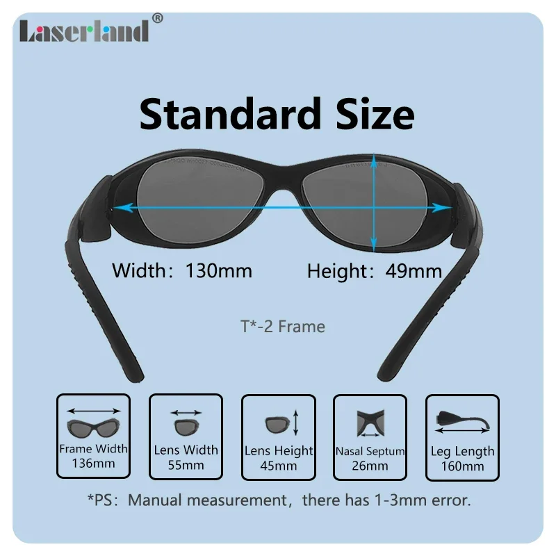 Imagem -05 - Óculos de Segurança para Sobrancelha Remoção de Tatuagem Picosegundo Nd:yag T3g 532nm 1064nm 8001100nm Óculos Laser