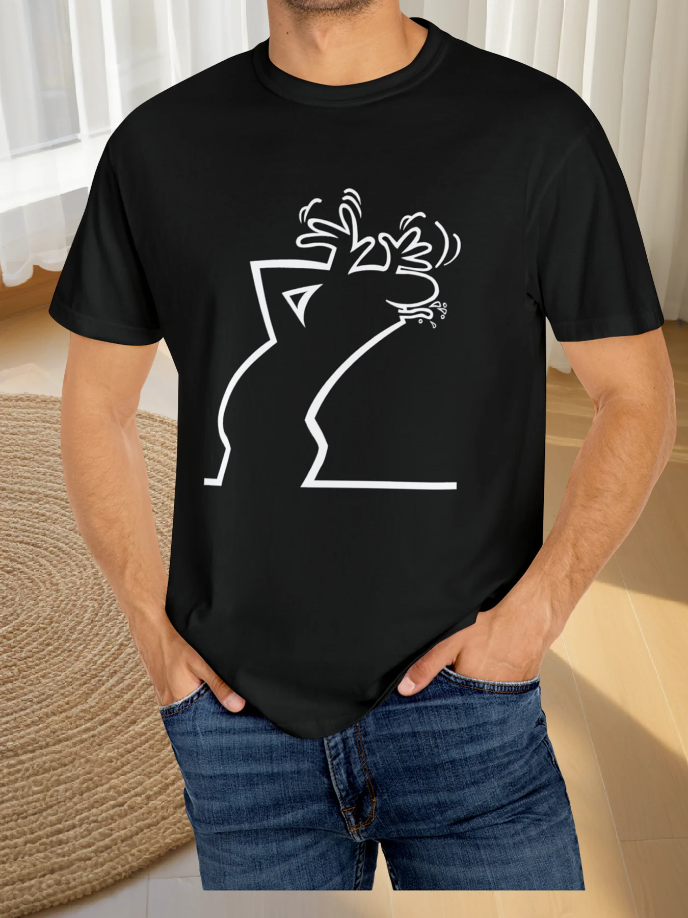 

Motorcycle clothing, machine washable, breathable and fade-resistant, cotton fabric, round neck, summer sportswear
