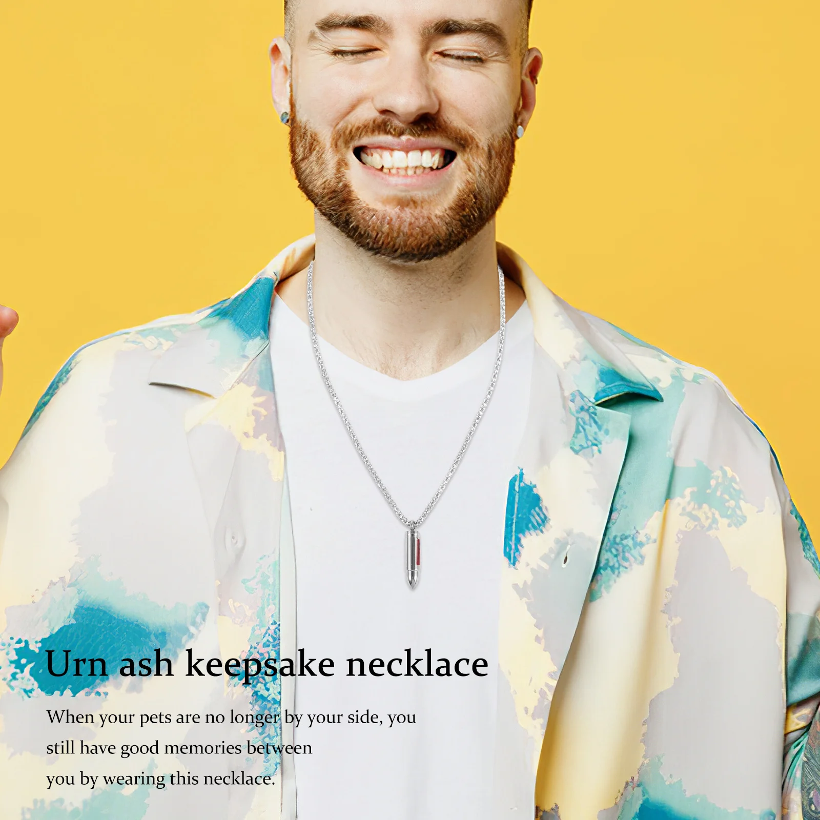 

Pet Ashes Keepsake Necklace Zinc Alloy Urn Pendant Memorial Jewelry Cremation Necklace for Loved One Urn Jewelry for Human Ashes