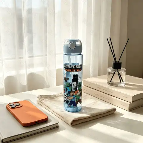 700ml My World Water Cup Bottles High-capacity Drinking Straw Cup Portable Sports Outdoor Outdoor Bottles Office School Gift