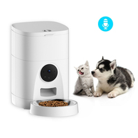 4 Liter Capacity Pet Food Bowls Wifi Remote Control Cat Dog Video Automatic Pet Feeder With Camera Recording